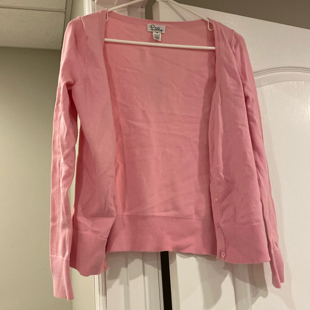 Lilly Pulitzer Pink Knit Cardigan Sweater